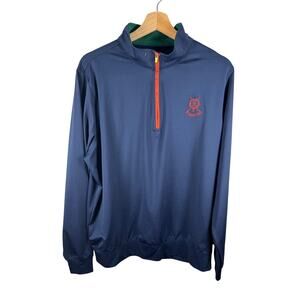 St. Andrews Links Tartan Collection Quarter Zip Golf LS Shirt Large